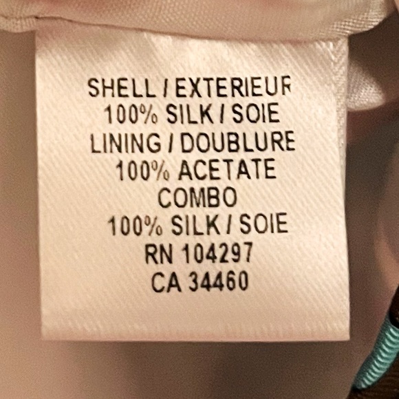 Milly of New York Vintage Silk Geometric Retro Shift Dress Grecian Collar Size 0 - Picture 9 of 11